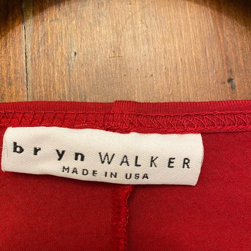 Oversized Red Bryan Walker Tunic Sweater Size Xs - image 4